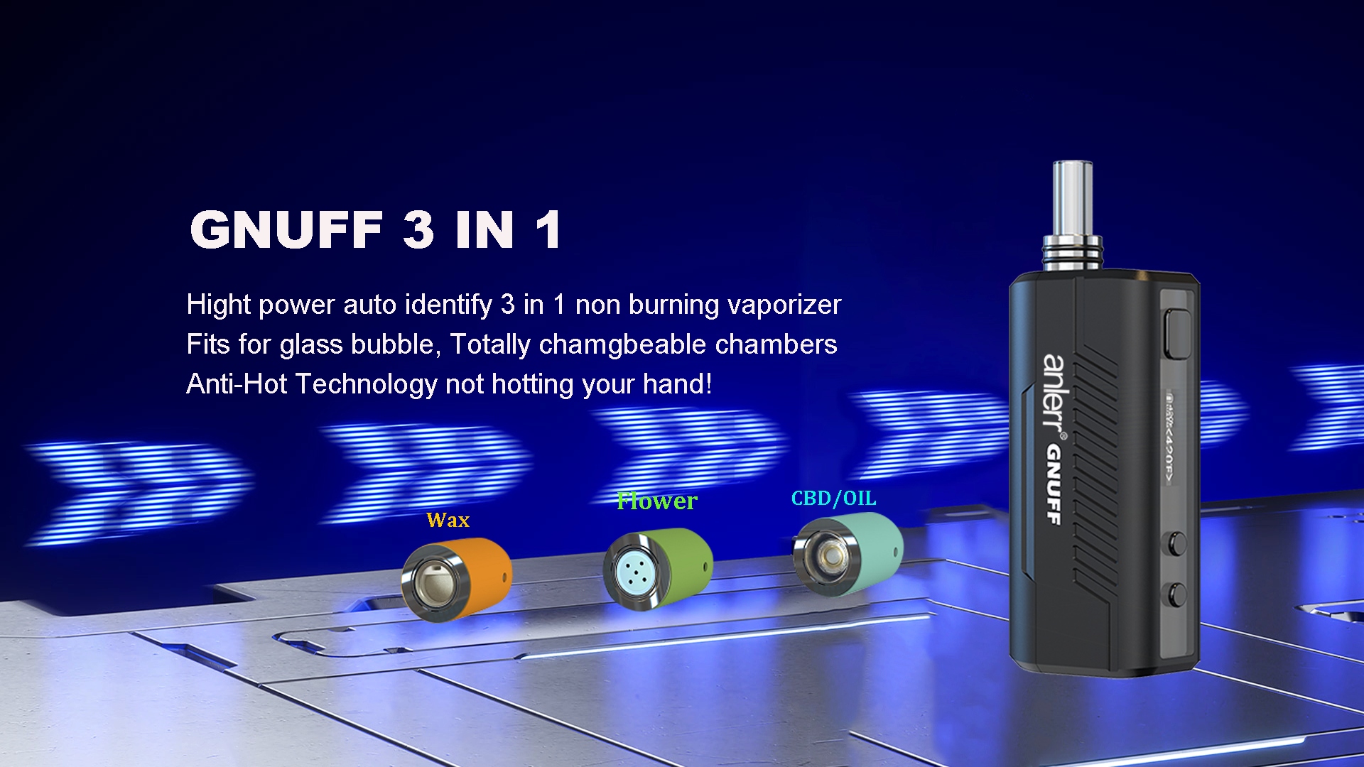 Anlerr Gnuff 3 in 1 vaporizer 